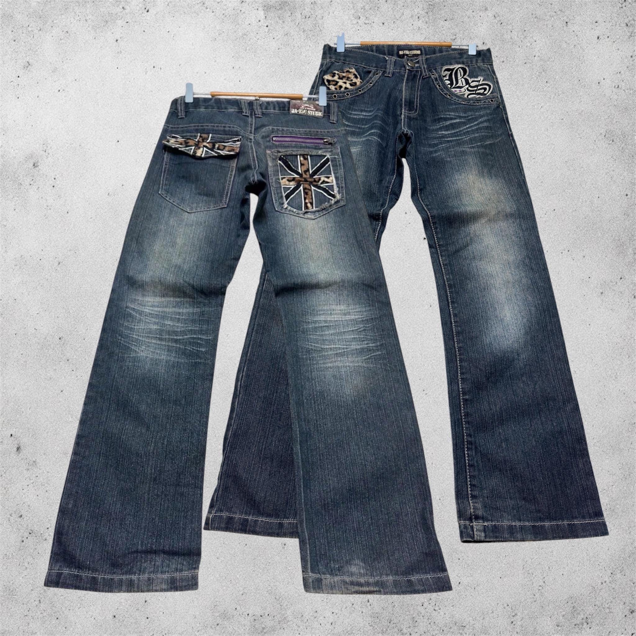Mens Union Jack Jeans - Etsy