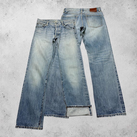 Journal Standard, W30 Vintage Journal Standard 2000s Distressed Selvedge Denim Jeans Size 30x30