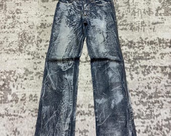 Vintage Christian Faggi Paint Splatter Art Denim Jeans Size W30