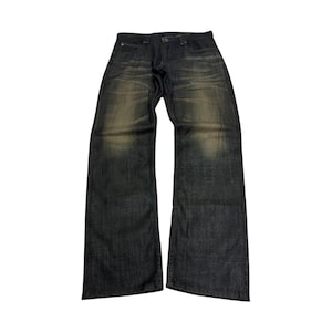 Mens Black Coated Jeans - Etsy