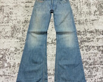 Vtg 90's Diesel Jeans Sz 32x29 Blue Bootcut ZATHAN Medium Wash