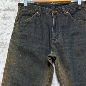 Vintage Wrangler Sun Faded Flared Mud Wash Bootcut Denim Jeans Size W 29x32 image 5