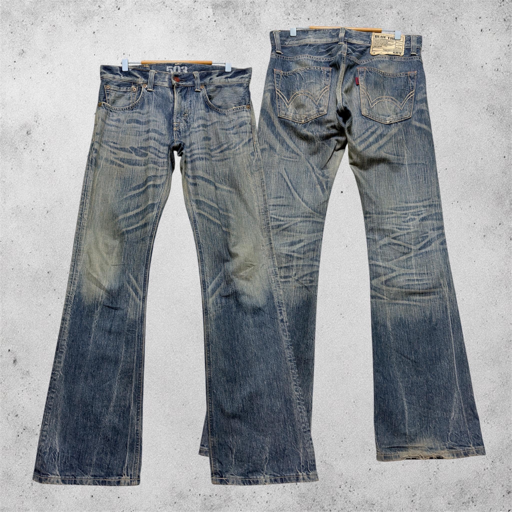 00s y2k EDWIN BLUE TRIP ローライズ fade Edwin Blue Trip 503 - Etsy