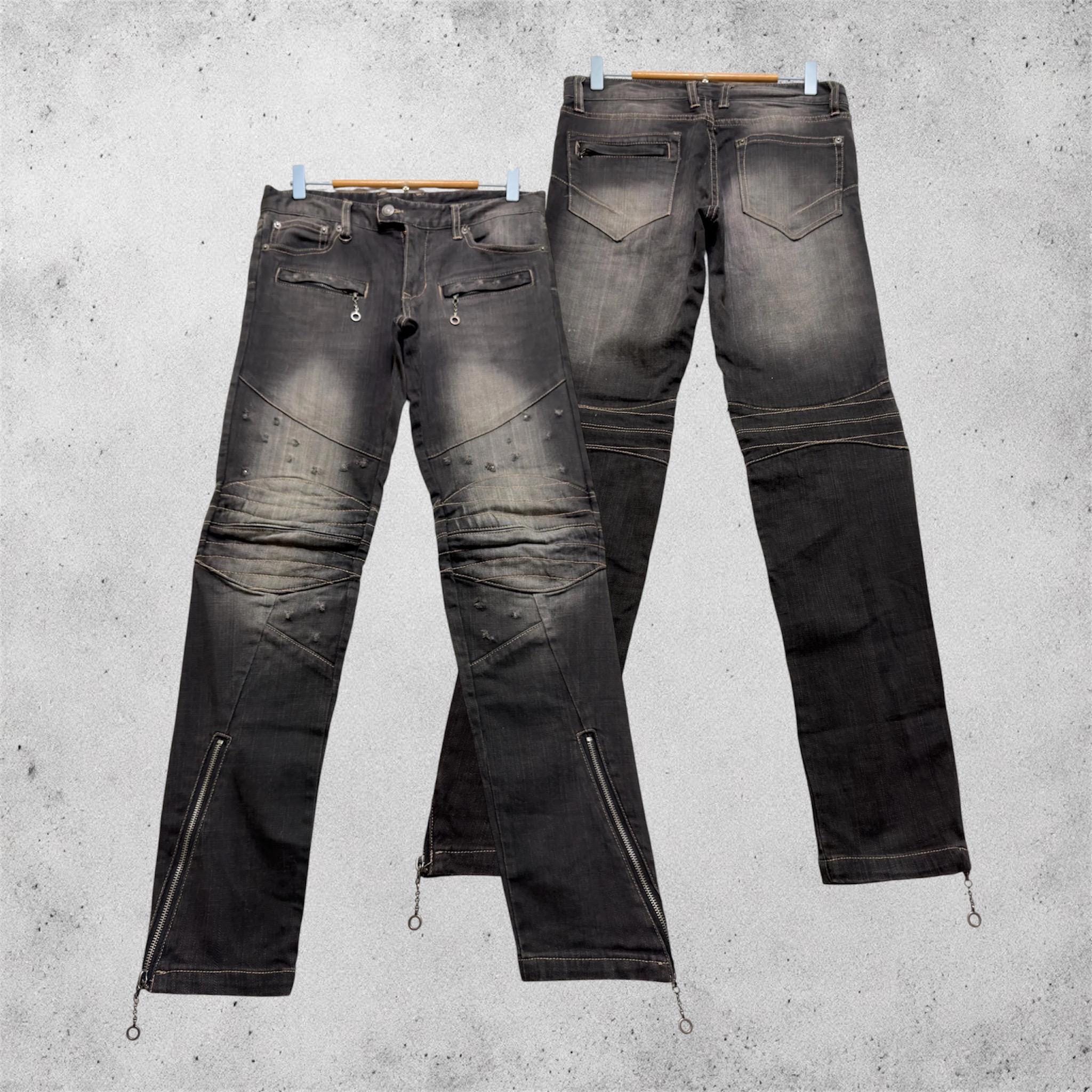 PPFM デニムパンツ　レースアップ　メンズ　サイズS y2k アーカイブ Ppfm Jeans - Etsy