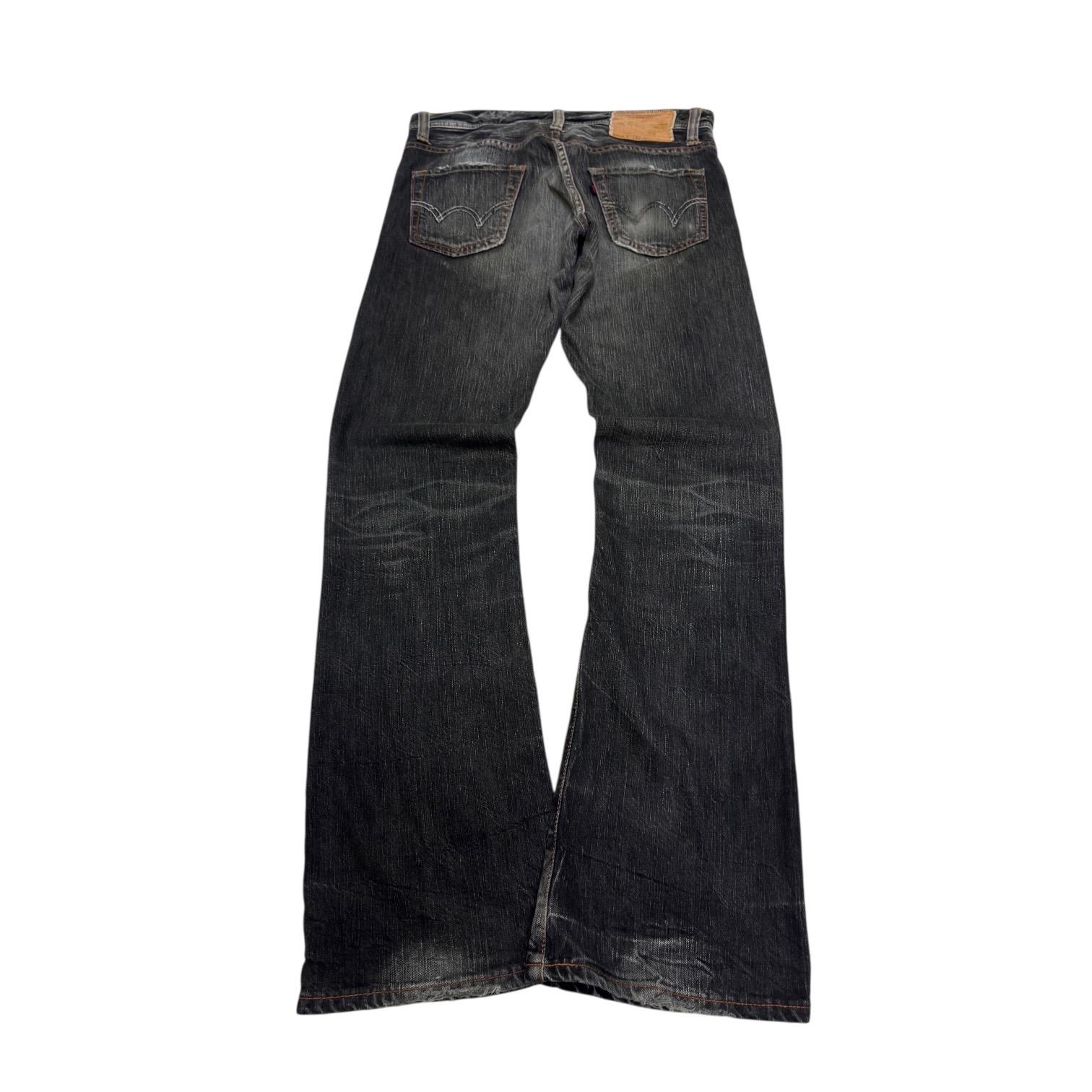 W31 Edwin 511 Black Stone Wash Jeans Japanese Vintage Denim Light 