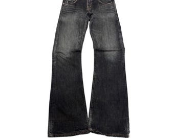 Vintage Edwin 503 Black W Stitch Jeans Japanese Denim Size 30x30