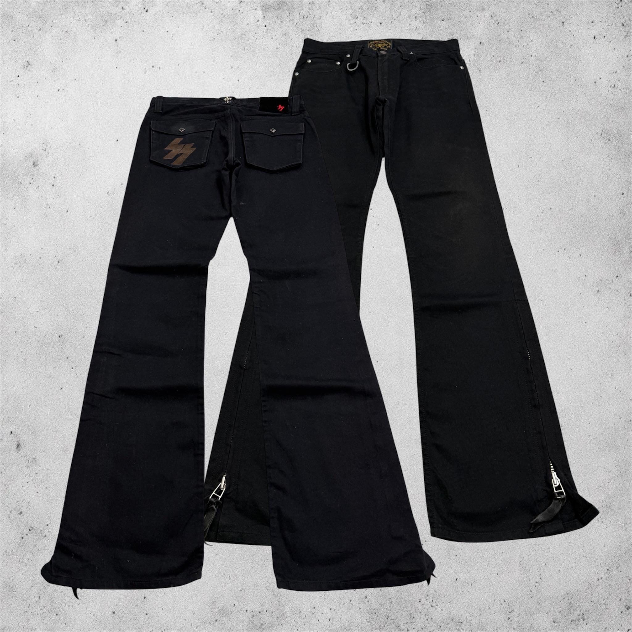 パンツ Levi's black 00s archive flared denimY2K Archive Fashion Jeans - Etsy