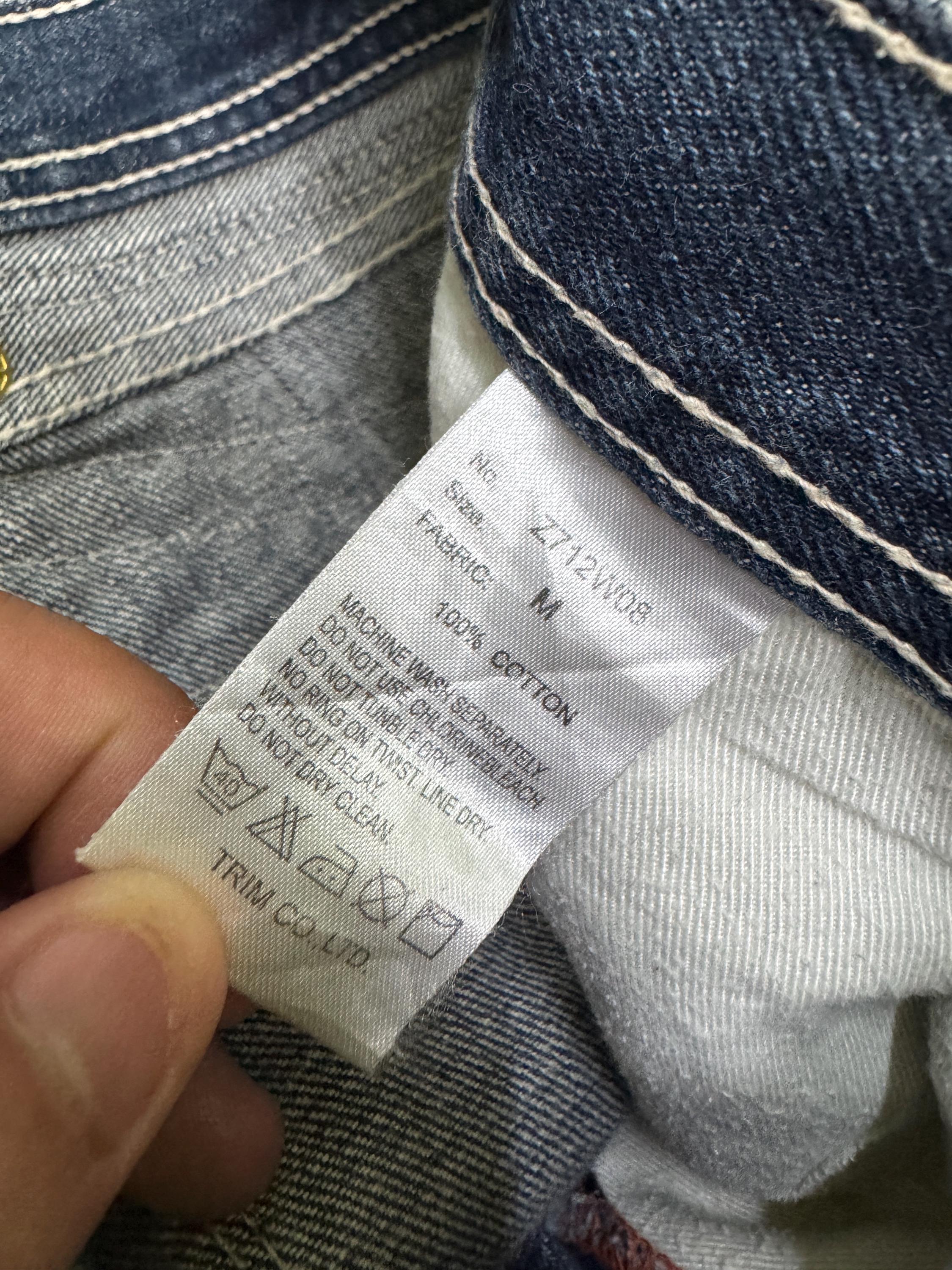 W31 2000s Semantic Design Mud Wash Clawmark Heavy Whisker Denim 