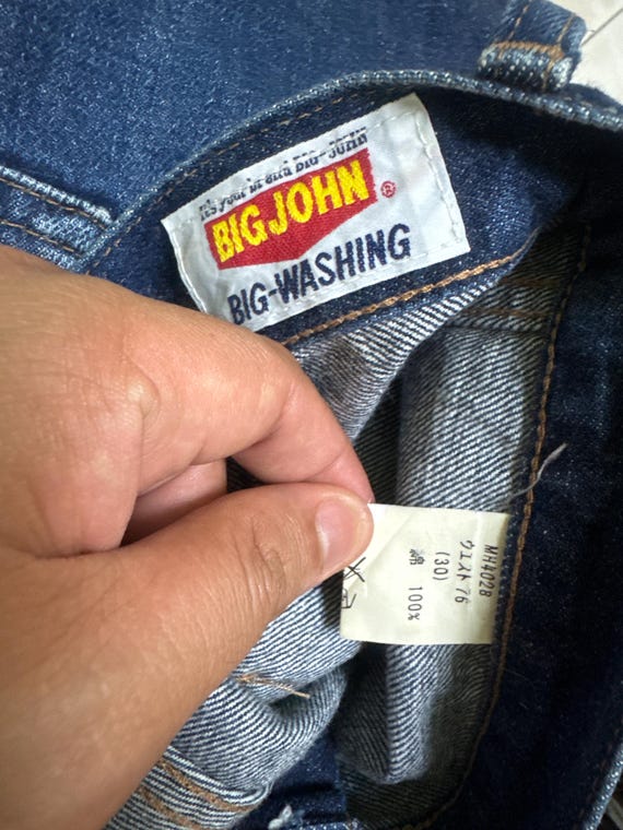 Buy Vintage Big John Bell Bottom Flare Jeans 70s Repro Japanese