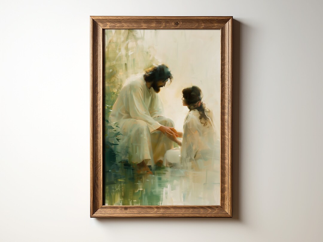 Jesus and the Woman at the Well | Christian Wall Art | Living Water ...