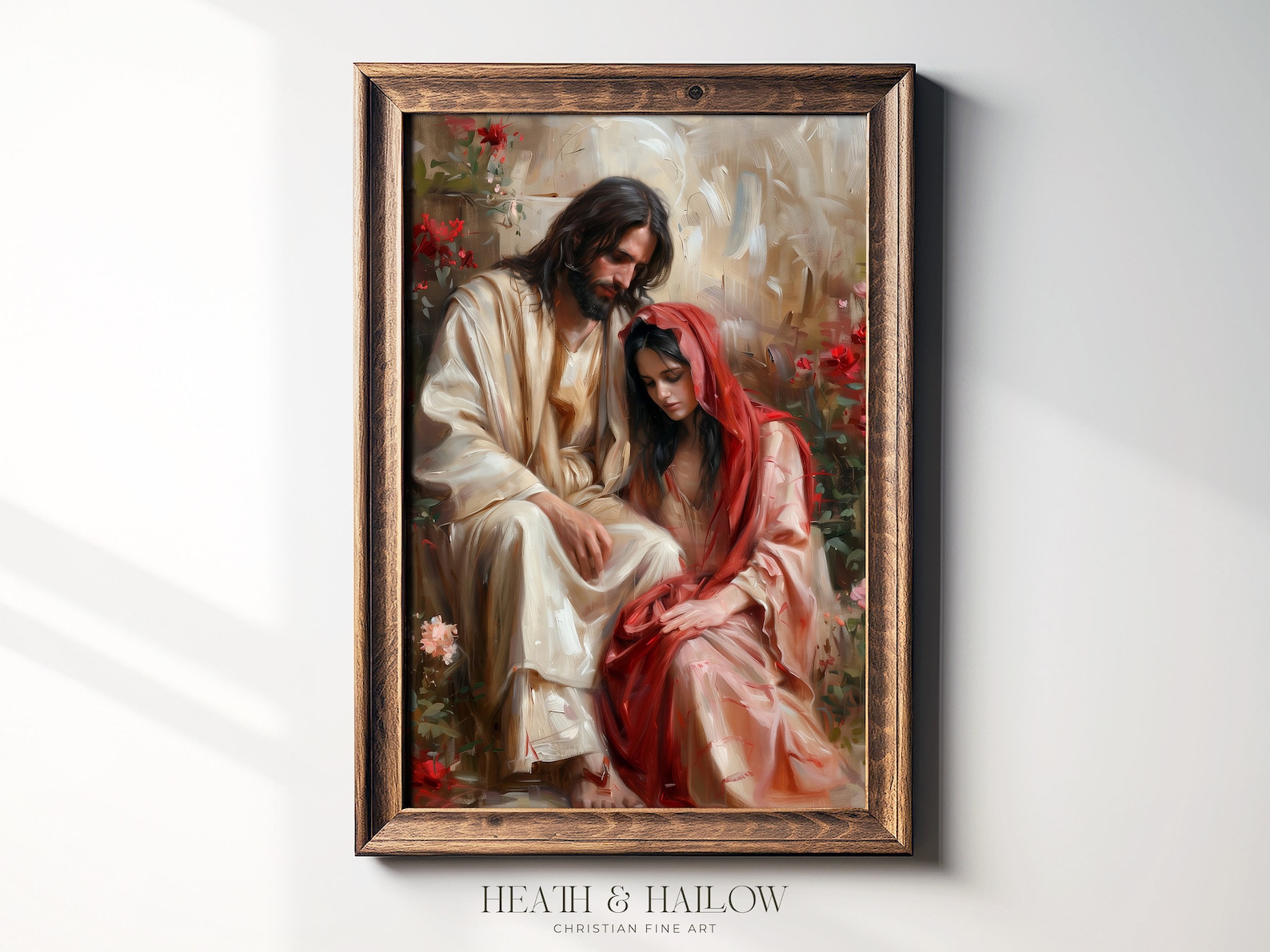 Jesus and Mary Magdalene | Eclectic Christian Wall Art | Impressionist ...