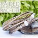 Tan Leather Wrap Bracelet | Braided Double Wrap Bracelet | Sparkle with Pearl Accents Leather Double Wrap Bracelet 