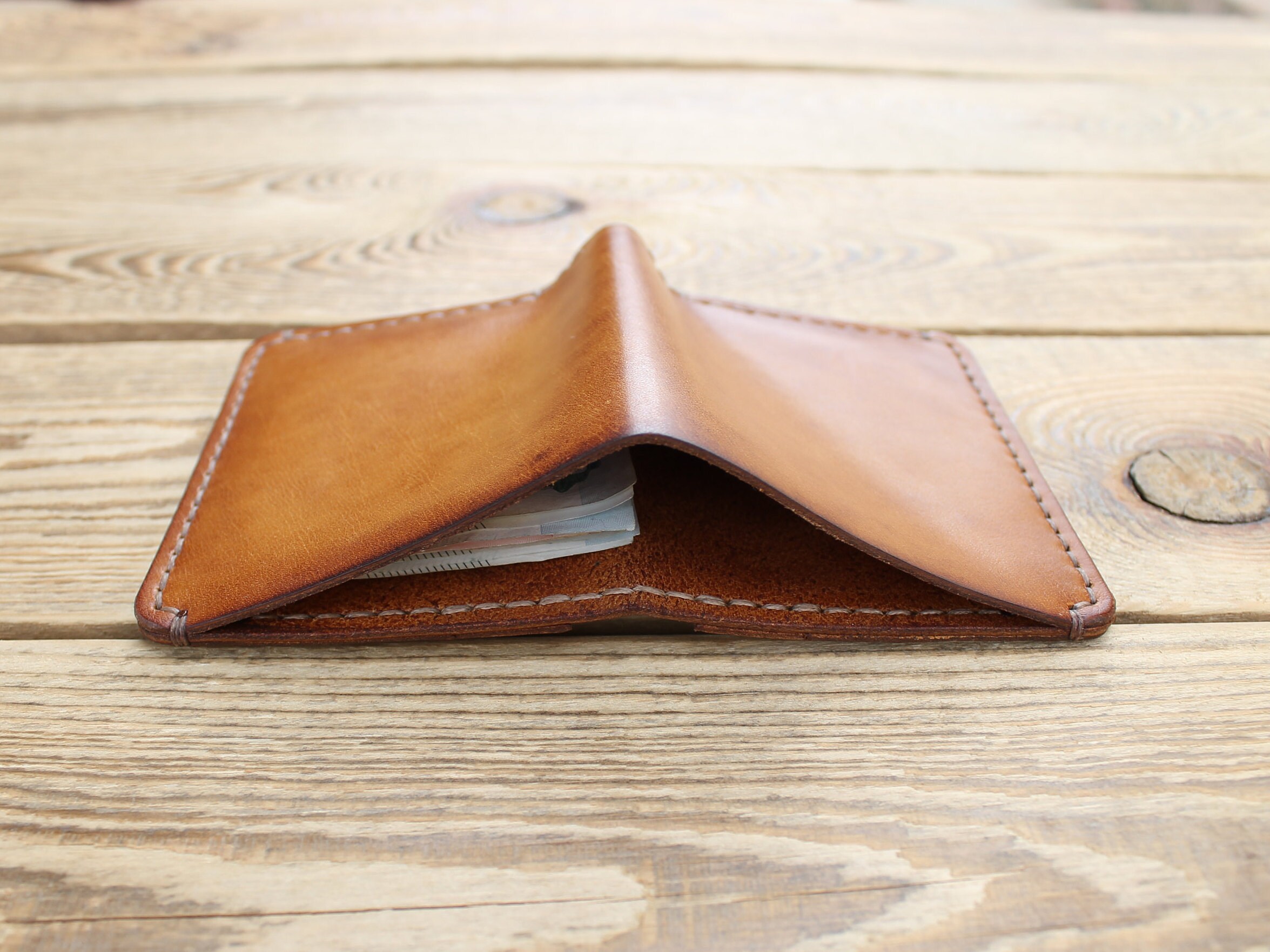 PDF pattern Minimalist wallet leather wallet | Etsy