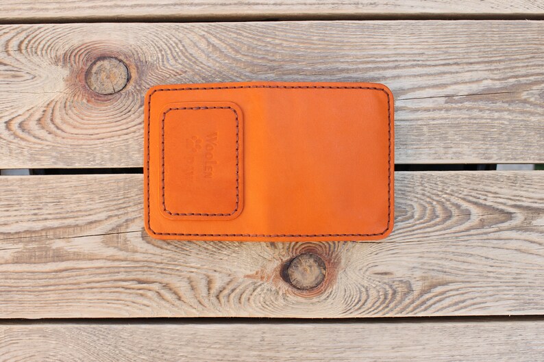 PDF pattern Template leather Bi-fold with a coin box assembly instructions! wallet