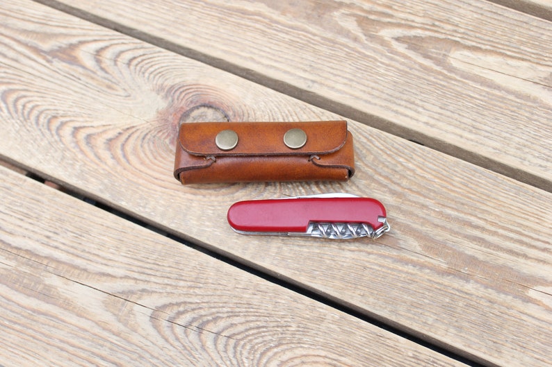 EDC knife sheath/Leather Knife Case Etsy