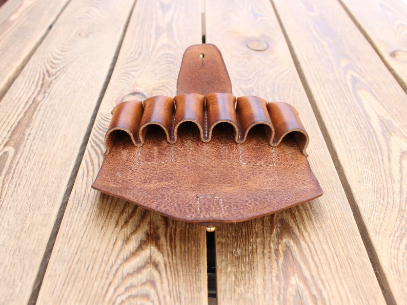 PDF set 3 in 1 leather Bandolier for 6 and 12 rounds of 12 gauge Shotgun Pouch Three variant