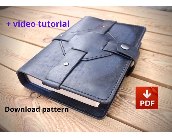 PDF pattern leather Book cover. | Etsy