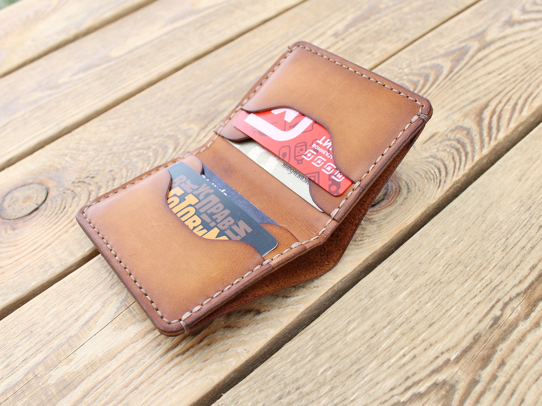 PDF pattern Minimalist wallet leather wallet Etsy