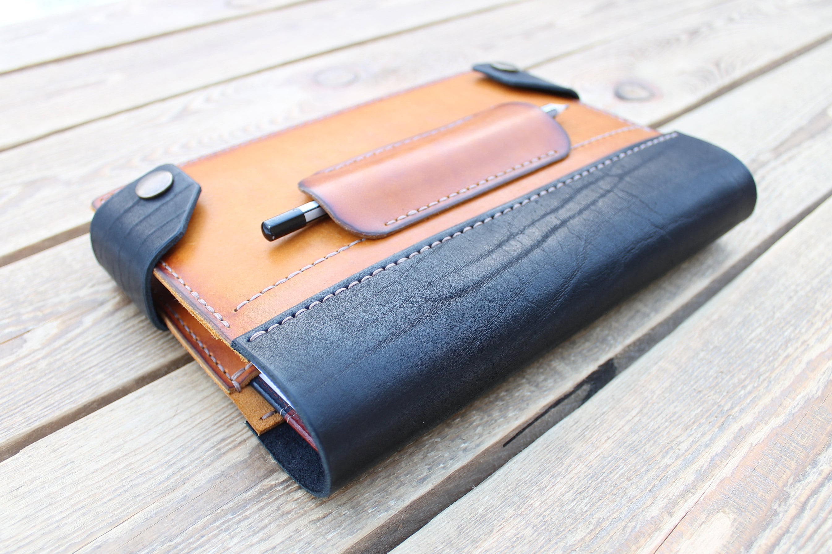 PDF pattern Leather book cover video tutorial Etsy