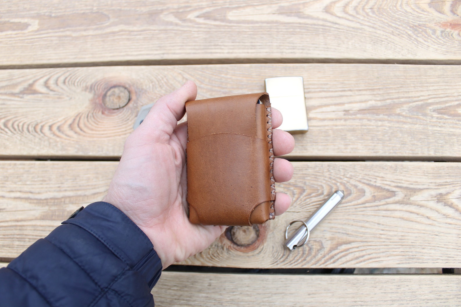 PDF pattern template leather minimalist wallet | Etsy