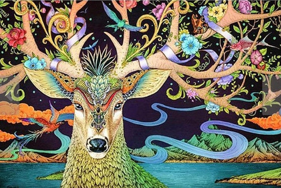 5D DIY Full Drill Diamond Painting Love Deer Cross Stitch Embroidery Mosaic ART