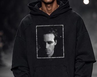 Jeff Buckley Vintage Washed Hoodie – Distressed Indie Rock Grunge Pullover – 90s Alternative Fash