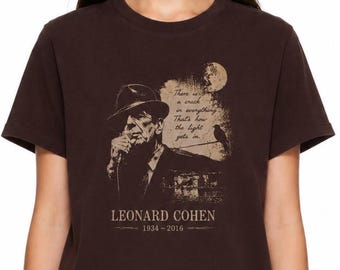 Leonard Cohen Live Vintage tee, Unisex t-shirt