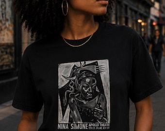 Vintage Nina Simone inspired soul music T-Shirt