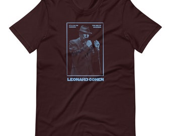 Leonard Cohen Live Vintage tee, Unisex t-shirt