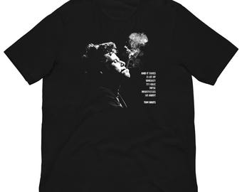 Vintage Tom Waits T Shirt, Tom Waits fan gift for him, gift for her.