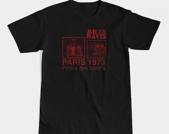 Miles Davis 1973 Live in Paris Graphic Tee - Vintage Jazz