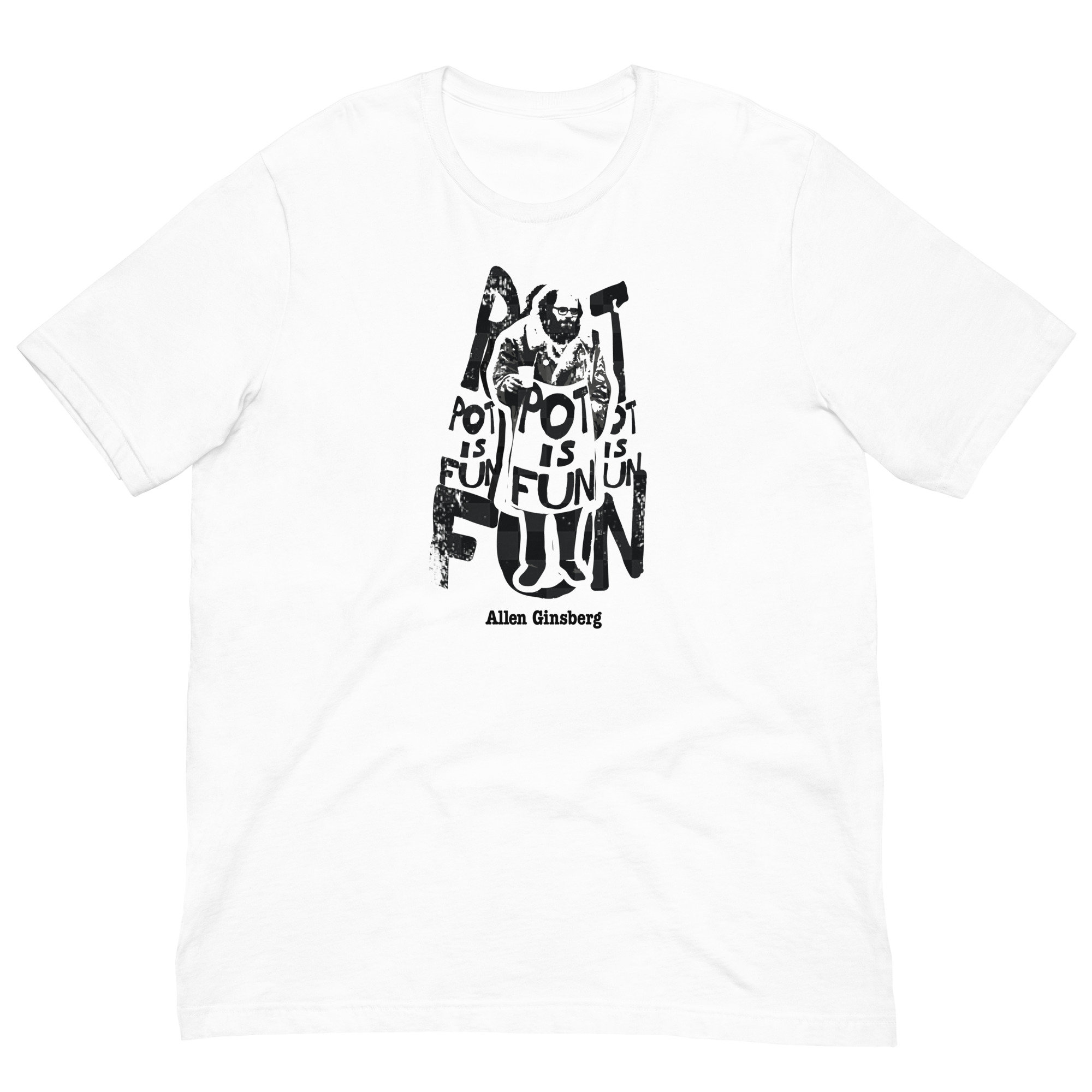 Allen Ginsberg Beat Generation Tee, Poetry, Beatnik Poet, Sixties, 1960s Counterculture, Unisex t-shirt