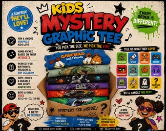 Back to School Mystery Kids Graphic T-Shirt | Personalized Surprise Tee for Boys & Girls