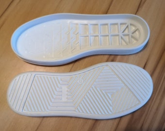 Sohlen für Kinderschuhe, Filzschuhe, aus Thermo Kautschuk, Schuhsohlen weiß Gr. 31-36