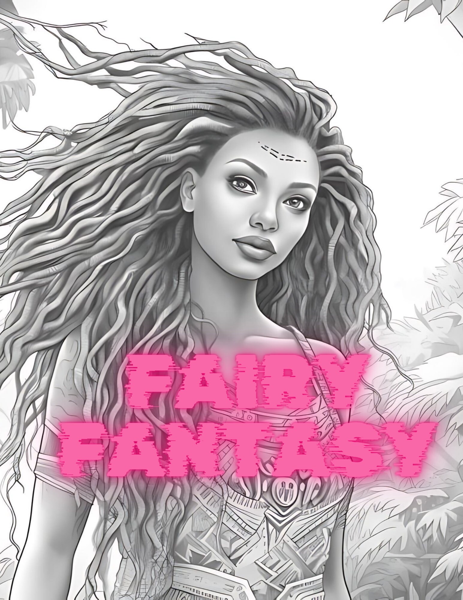 Enchanted Fairy Fantasy Coloring Book Pages Perfect for Kids and Adults ...