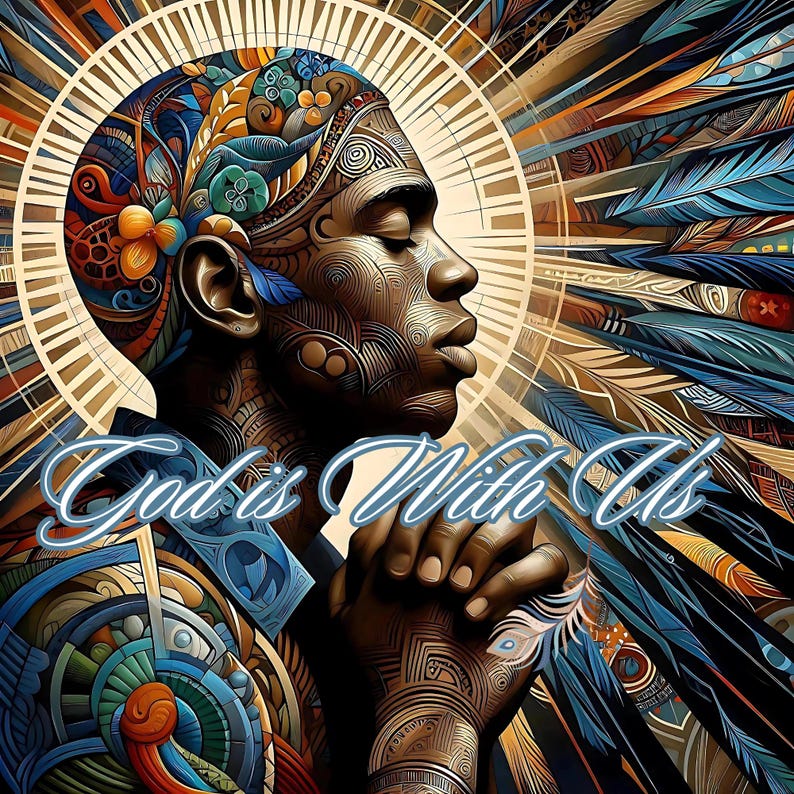 African American Praying Hands Art: Sublimation PNG (Digital Download) image 2