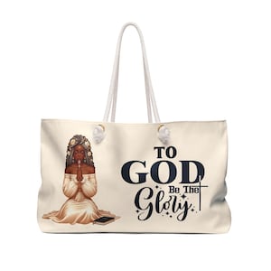 Praying Hands Weekender Bag: Christian Women&#39;s Travel Tote