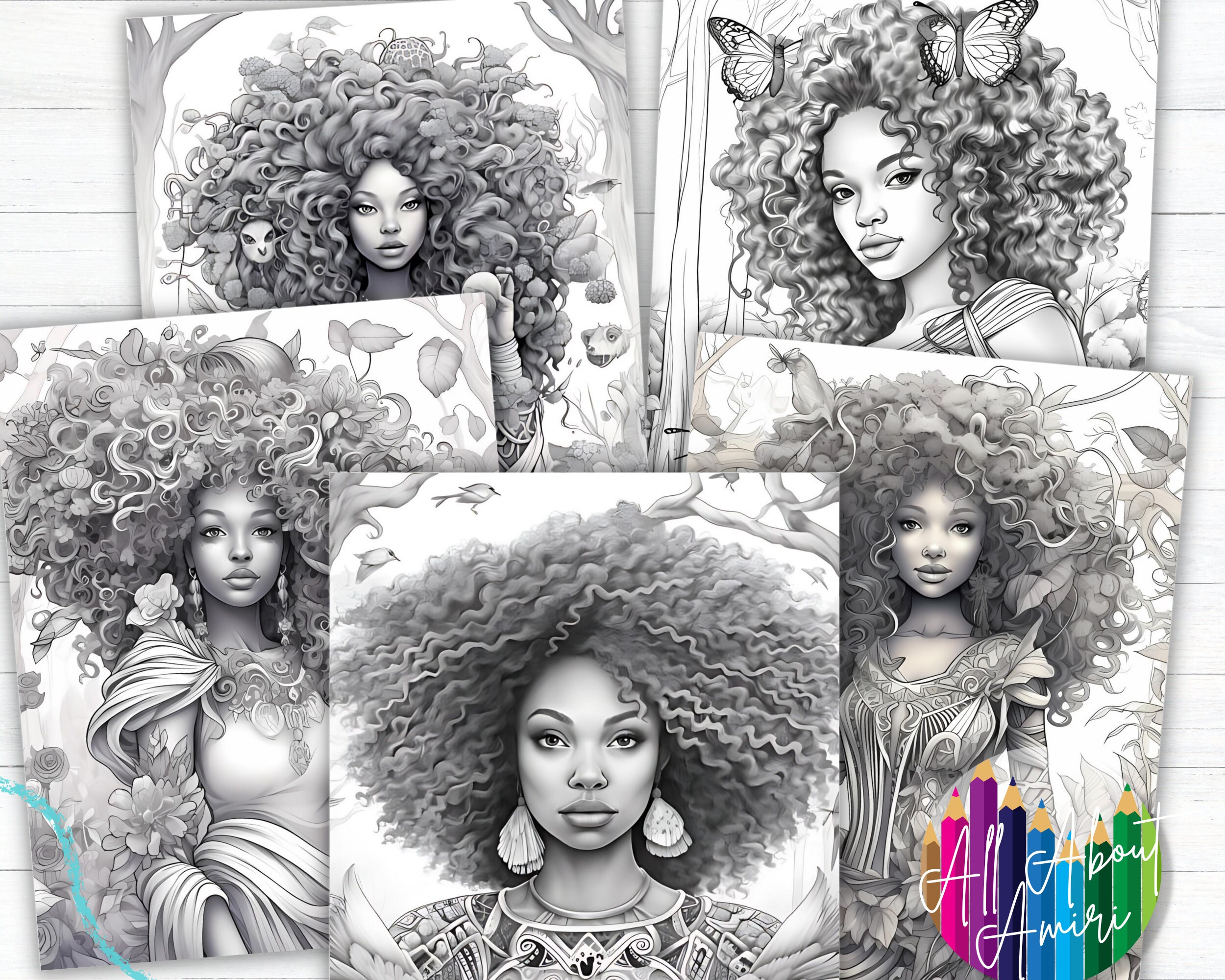 Enchanted Fairy Fantasy Coloring Book Pages Perfect for Kids and Adults ...