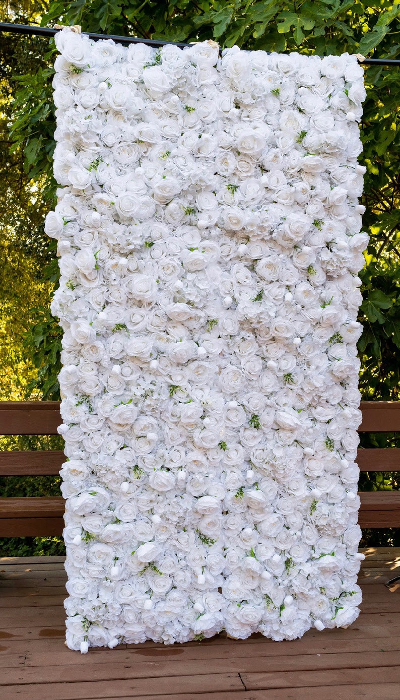 Flower Wall on Cloth Fabric by Blush Blooms Decor 8 Feet by Etsy