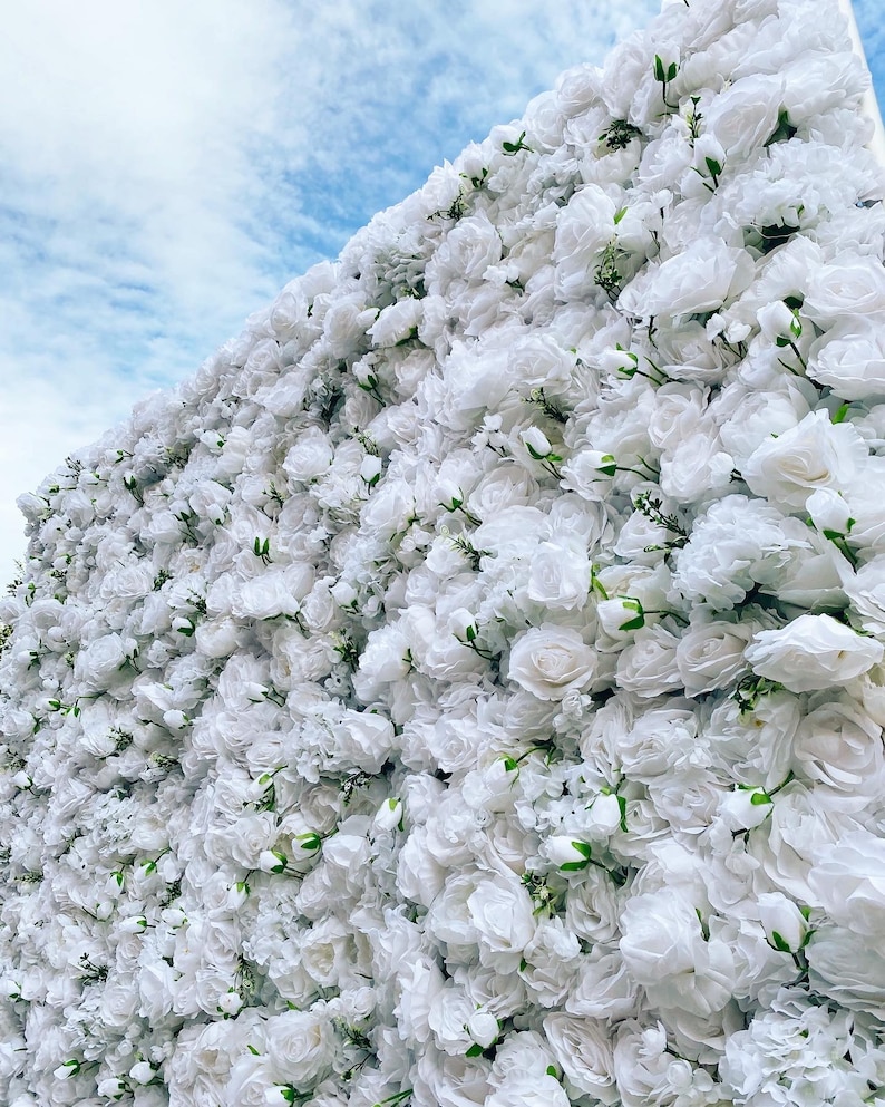 Flower Wall on Cloth Fabric by Blush Blooms Decor 8 Feet by Etsy