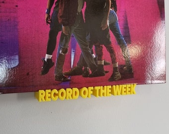 Record of The Week, wall mounted vinyl record display shelf