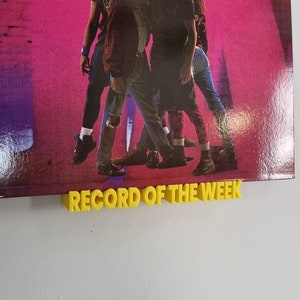 Record of The Week, wall mounted vinyl record display shelf