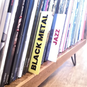 Genre Dividers for Vinyl Records, CDs, Books