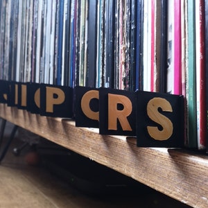 Alphabet Dividers (Two Colours, Raised Letters) for Vinyl Records, CDs, Books, DVDs (A-Z + #)