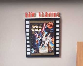 DVD and Blu-ray Frame, Now Playing, Now Showing, Coming Soon - Wall Mounted