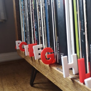 Alphabet Dividers for Vinyl Records, CDs, Books, DVDs A-Z Letter Markers image 4