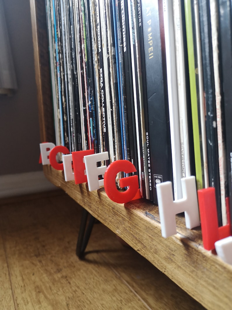 Alphabet Dividers for Vinyl Records, CDs, Books, DVDs A-Z Letter Markers image 4