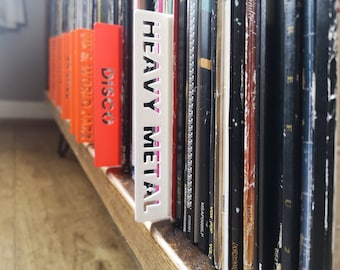 Dividers for Vinyl Records, CDs, books