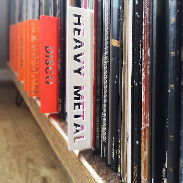 Dividers for Vinyl Records, CDs, books