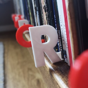 Divisores alfabéticos para discos de vinilo, CD, libros y DVD (A-Z) Marcadores de letras